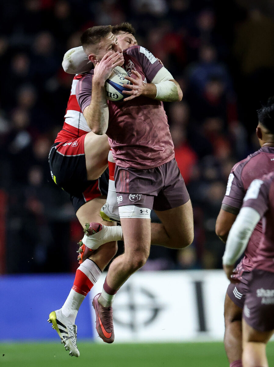 Munster's Ben O'Connor takes the ball in the air. Picture: INPHO/Billy Stickland Munster's Ben O'Connor takes the ball in the air. Picture: INPHO/Billy Stickland