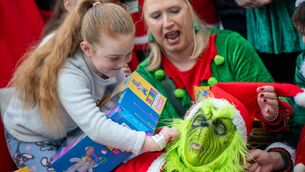 <p>The Grinch gets his whiskers pulled by Bridget May McCarthy at Cork university Hospital during the Kinsale & District Lions Club Annual Christmas Toy Drop to Cork Hospitals. <span class="contextmenu emphasis">Pictures. John Allen</span>
</p> <p>The Grinch gets his whiskers pulled by Bridget May McCarthy at Cork university Hospital during the Kinsale & District Lions Club Annual Christmas Toy Drop to Cork Hospitals. <span class="contextmenu emphasis">Pictures. John Allen</span>
</p>