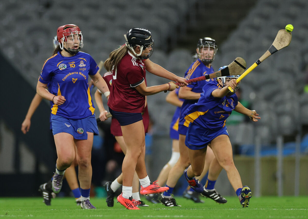 Athenry’s Kayla Madden scores the equalising point to send the game to a replay. Picture: INPHO/James Crombie Athenry’s Kayla Madden scores the equalising point to send the game to a replay. Picture: INPHO/James Crombie