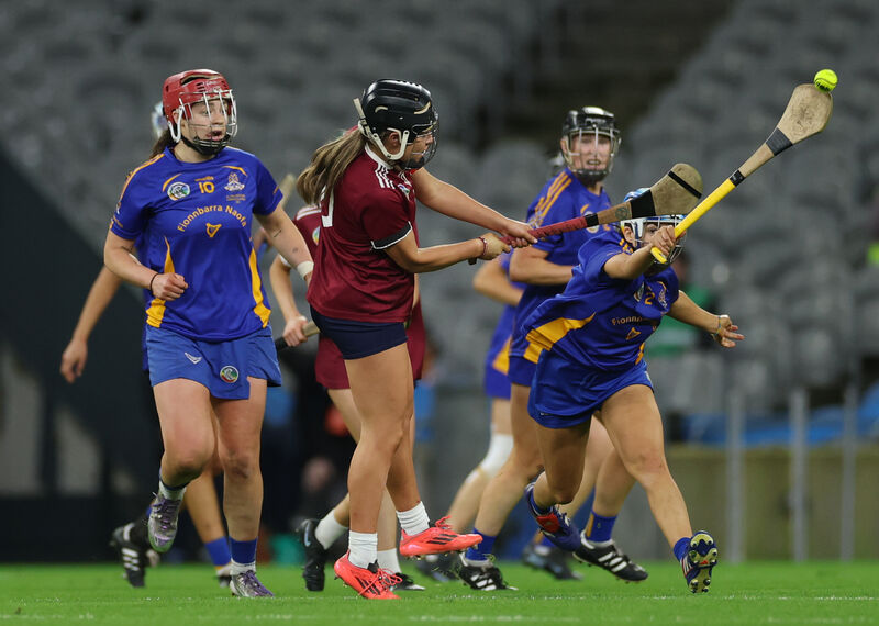 Athenry’s Kayla Madden scores the equalising point to send the game to a replay. Picture: INPHO/James Crombie Athenry’s Kayla Madden scores the equalising point to send the game to a replay. Picture: INPHO/James Crombie