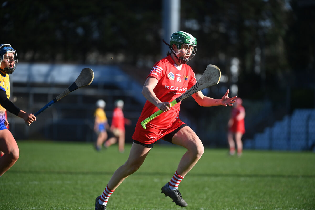 Hannah Looney, in action for Cork in the Very Camogie League. Looney has been drafted by The Hawks for 2025. Picture: Larry Cummins.