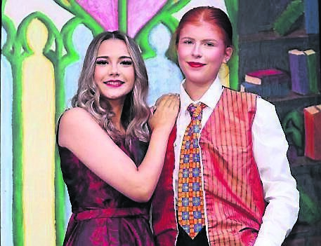 Kate O’Sullivan and Sorcha Creedon, during the ‘The Land That WOZ’ the annual Christ King Girls Secondary School Transition Year musical, at Half Moon Lane, South Douglas Road.