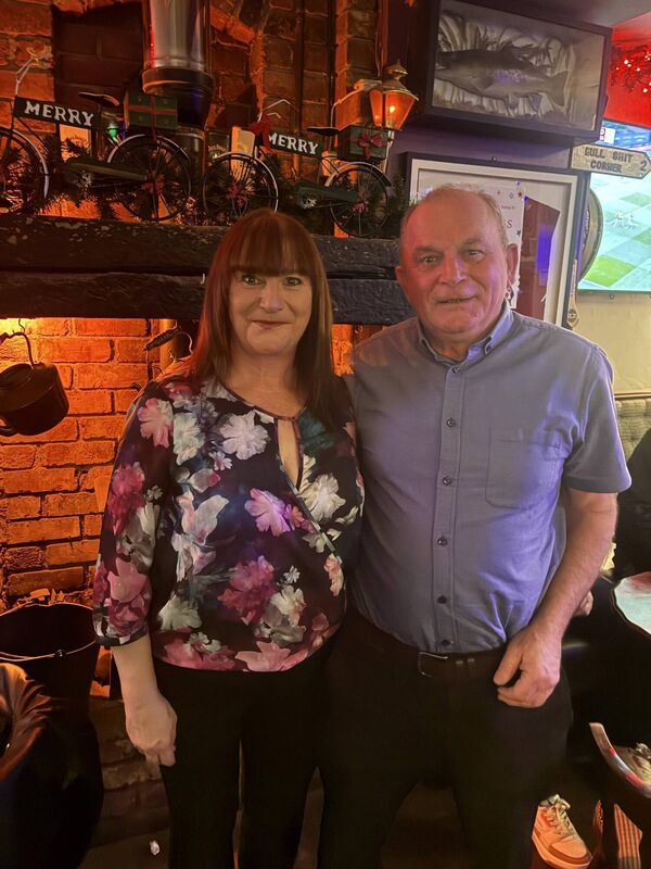 Former Iona player and coach James Golden with his sister Geraldine Nealy at the Gonkers reunion night at the Residence’s Bar in Blarney recently.