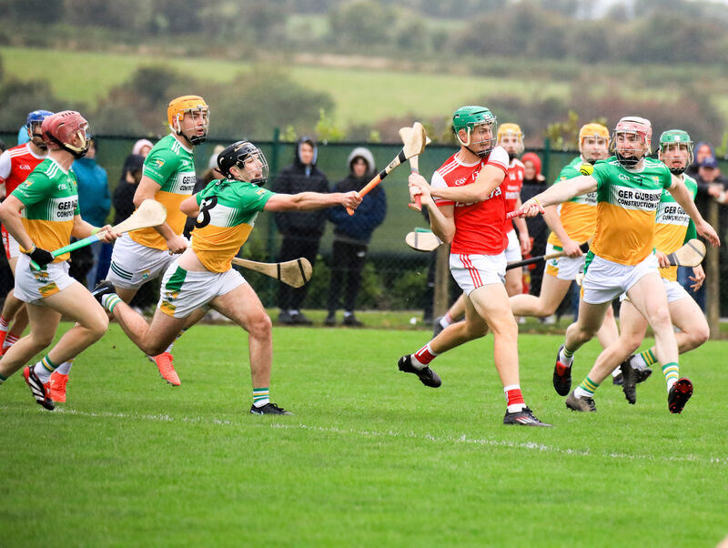 Watergrasshill's Liam Foley fires a point against Bride Rovers last season. Picture: David Creedon