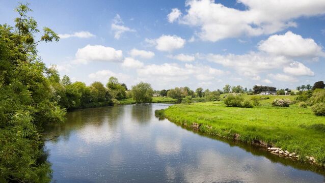 <p>River Boyne in County Meath, Ireland.</p>