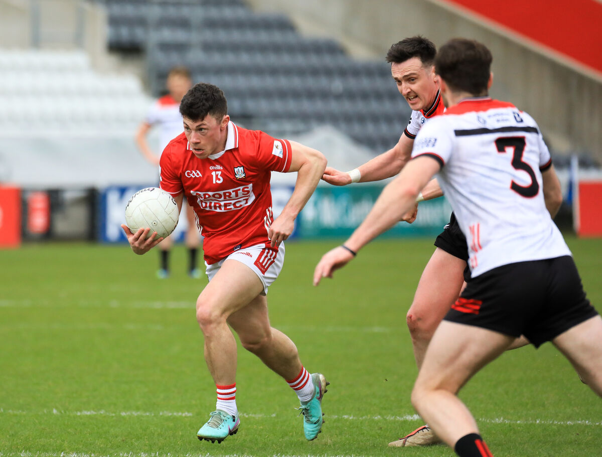 Cork's Mark Cronin in action against Louth. Picture: David Creedon