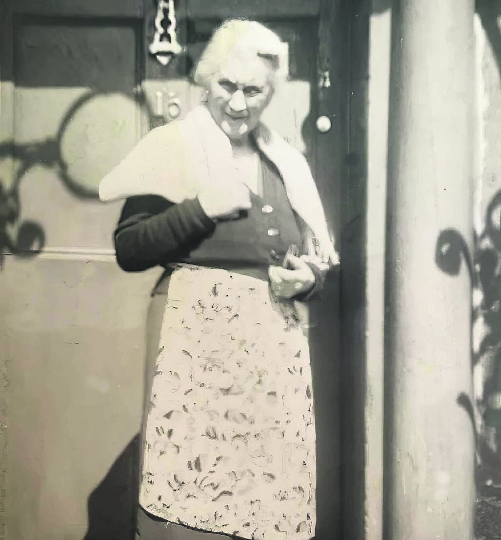 Sarah Ann Buckley at her home at 15, North Mall Sarah Ann Buckley at her home at 15, North Mall