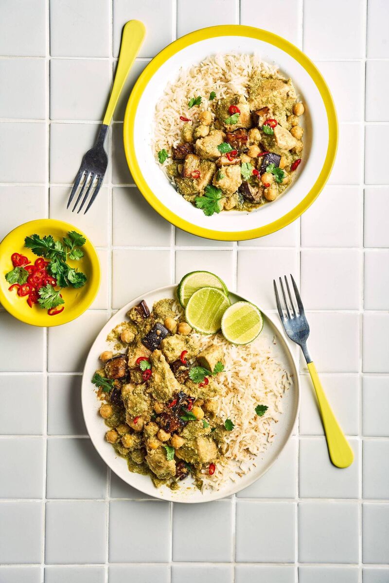 Thai green chicken curry from Protein in 15 by Joe Wicks. Picture: Mike English Photography/PA 