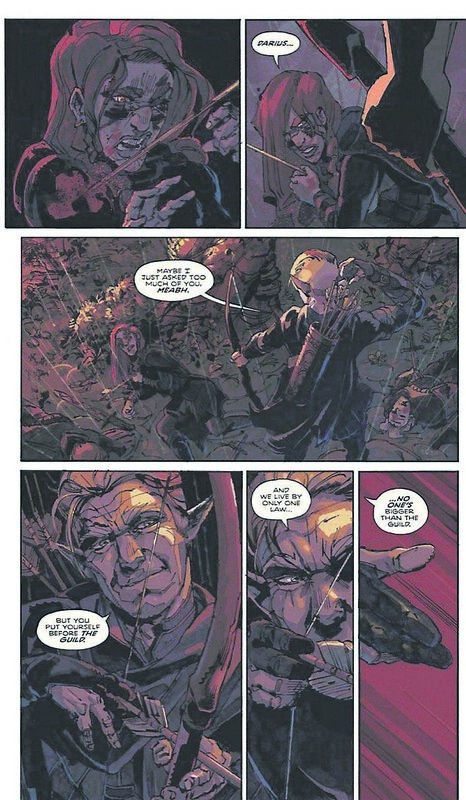 A panel from Gary Moloney’s comic When the Blood Has Dried, which landed him his big break in the U.S A panel from Gary Moloney’s comic When the Blood Has Dried, which landed him his big break in the U.S