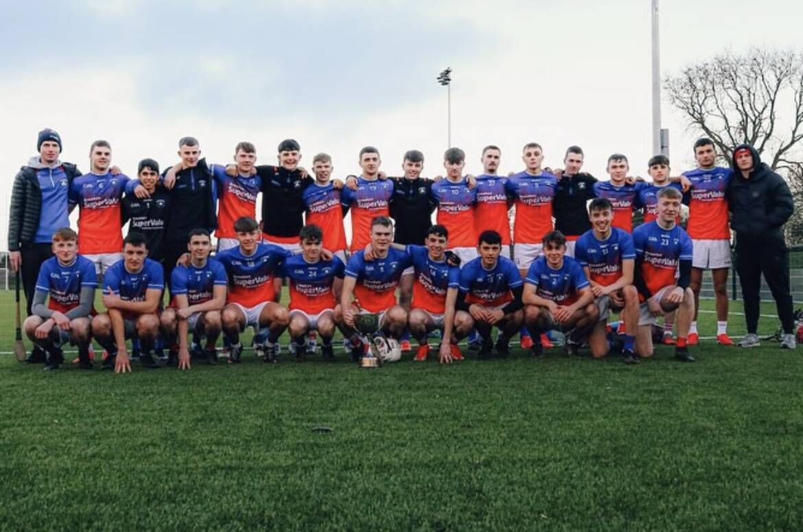 Pobalscoil na Tríonóide team that were victorious in the Cork PPS Senior B Hurling Championship final in Midleton.