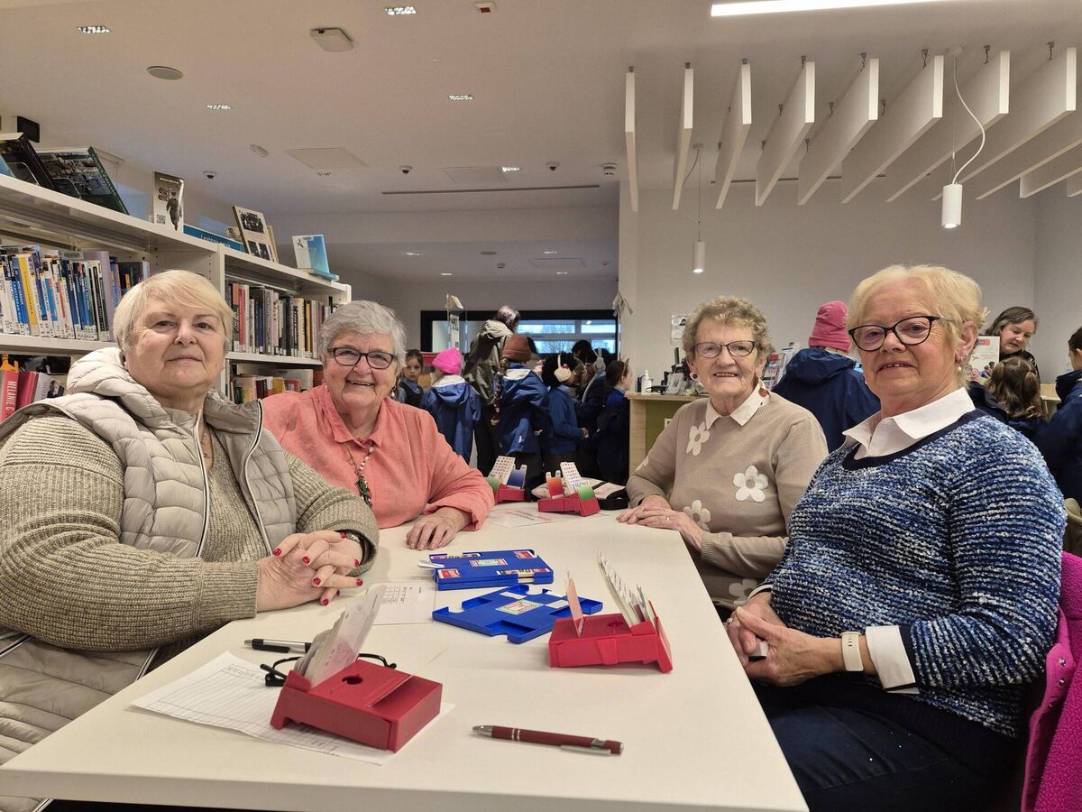 Margaret Corcoran, Mary McElroy, Kathleen Kelleher, and Eileen Murphy at the Briery Gap. 
