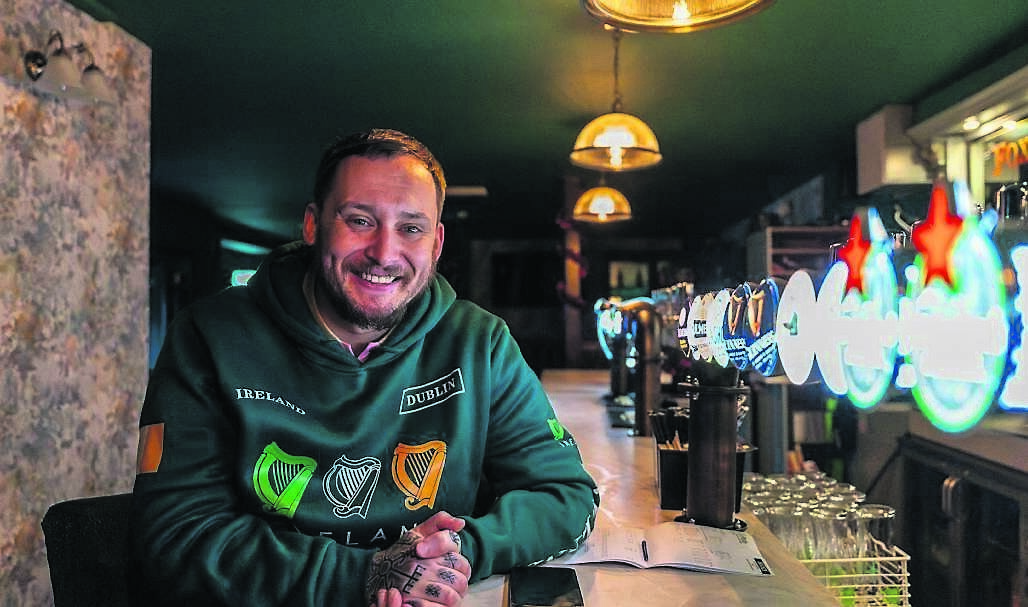 Kevin at the Fox and Hounds. He grew up near the pub. 