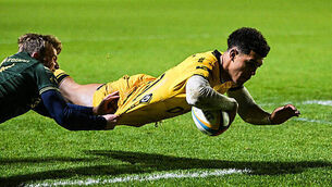 Rio Dyer scores his sides fourth try of the match despite Ben Murphy 20/12/2025