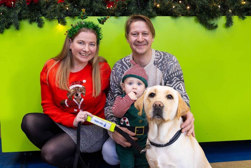 Emma, Sam and Peter Medo, pictured with service dog, Dolly, as a team of volunteers from Apple Cork spent the day at the Irish Guide Dogs for the Blind HQ on Model Farm Road, helping with preparations for Christmas activities, meeting families and helping Santa and his elves in the grotto. Picture: Michael O’Sullivan / OSM PHOTO
Emma, Sam and Peter Medo, pictured with service dog, Dolly, as a team of volunteers from Apple Cork spent the day at the Irish Guide Dogs for the Blind HQ on Model Farm Road, helping with preparations for Christmas activities, meeting families and helping Santa and his elves in the grotto. Picture: Michael O’Sullivan / OSM PHOTO