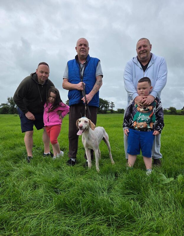 The late Anthony Wall with Mayfield hound Don’t Panic Lad. 