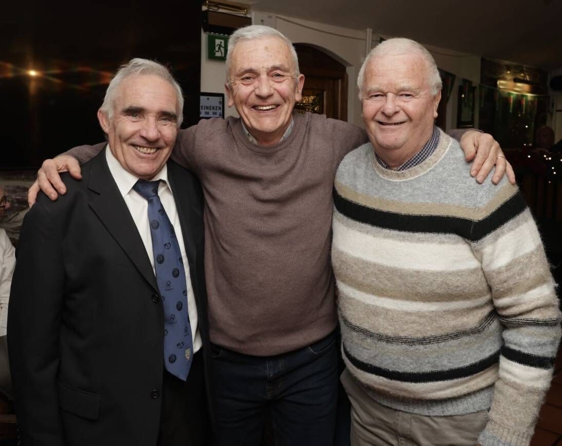 Tony Thompson, Finbarr Buckley and Bertie Stark at the Pat McAuliffe Hall of Fame awards.