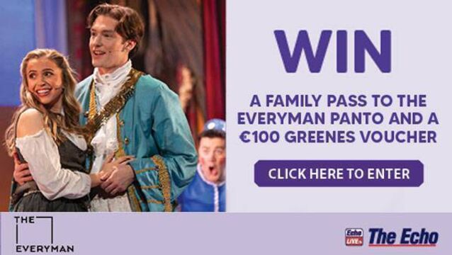This competition is now closed. Congratulations to Ciara Daly-CarrollWin a family pass to the Everyman Panto and a €100 Greenes Voucher