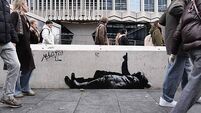Artwork thought to be by Banksy appears at foot of London skyscraper