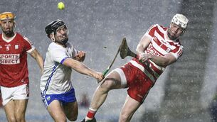 <p>Brion Sanderson starts in goal for Cork in Sunday's Canon O'Brien Cup clash against UCC at the Mardyke. Picture: Inpho/Ken Sutton</p>