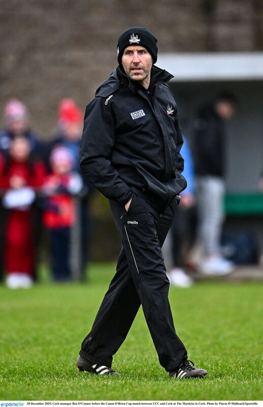 New Cork manager Ben O'Connor. Picture: Piaras Ó Mídheach/Sportsfile New Cork manager Ben O'Connor. Picture: Piaras Ó Mídheach/Sportsfile