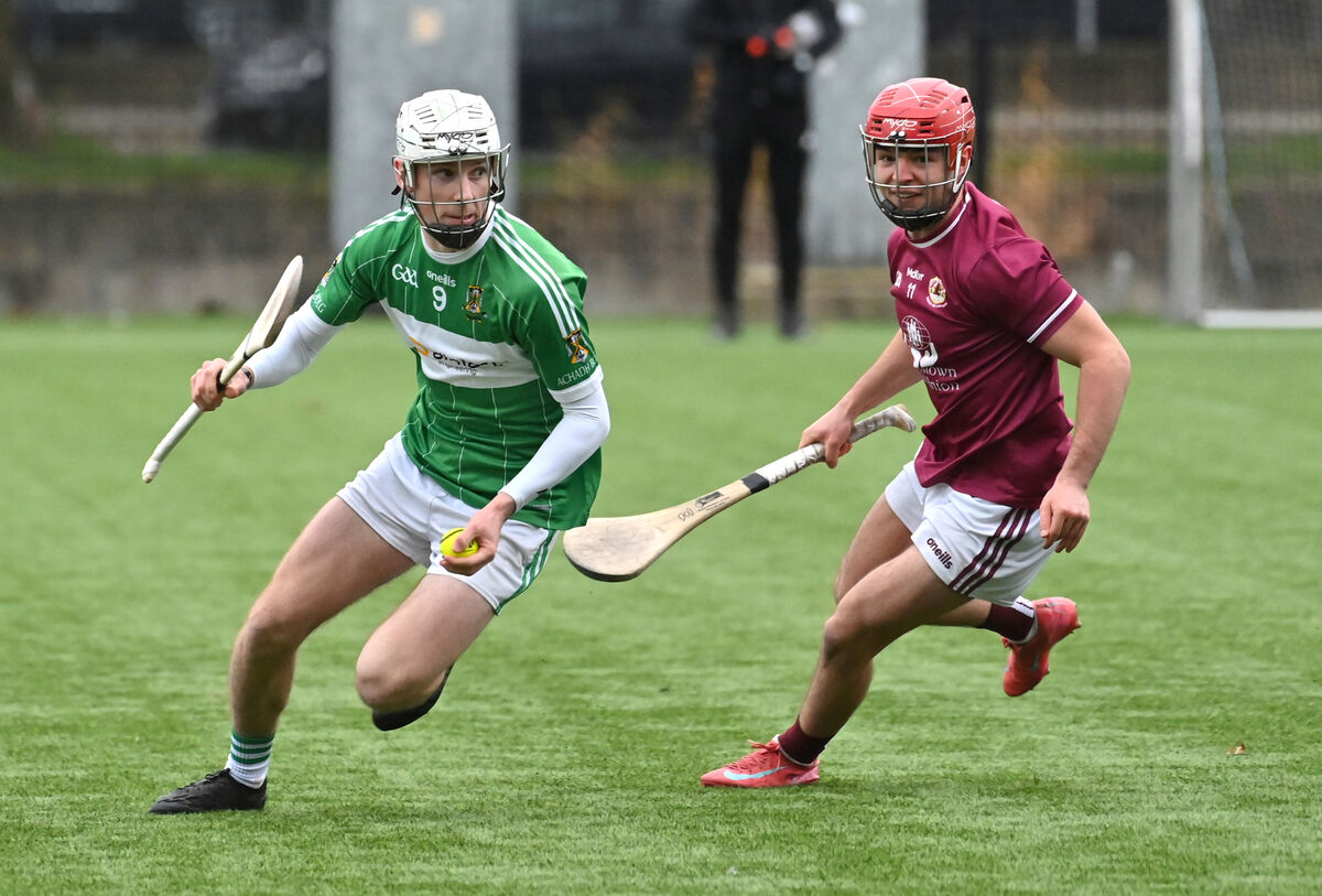 Odhran O'Connell, Aghabullogue getting away from Darragh O'Donovan, Bishopstown. Picture: Dan Linehan Odhran O'Connell, Aghabullogue getting away from Darragh O'Donovan, Bishopstown. Picture: Dan Linehan