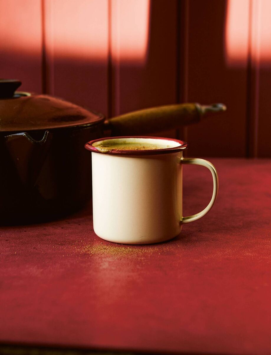 Stephen Harris’s cream of mushroom soup. Picture: Kim Lightbody/PA 