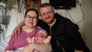 <p>Baby Frances is pictured at Cork University Maternity Hospital after becoming the first baby born in Cork in 2026. Pic Chani Anderson</p>