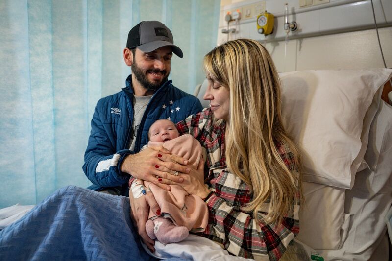 Little girl Morganna Leao is pictured at Cork University Maternity Hospital after arriving at 5.08am. Picture Chani Anderson Little girl Morganna Leao is pictured at Cork University Maternity Hospital after arriving at 5.08am. Picture Chani Anderson