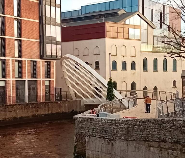 The council also opened a new pedestrian and cycle bridge from Lambley’s Lane off South Main St, over the southern channel of the river Lee to Wandesford Quay. The council also opened a new pedestrian and cycle bridge from Lambley’s Lane off South Main St, over the southern channel of the river Lee to Wandesford Quay.