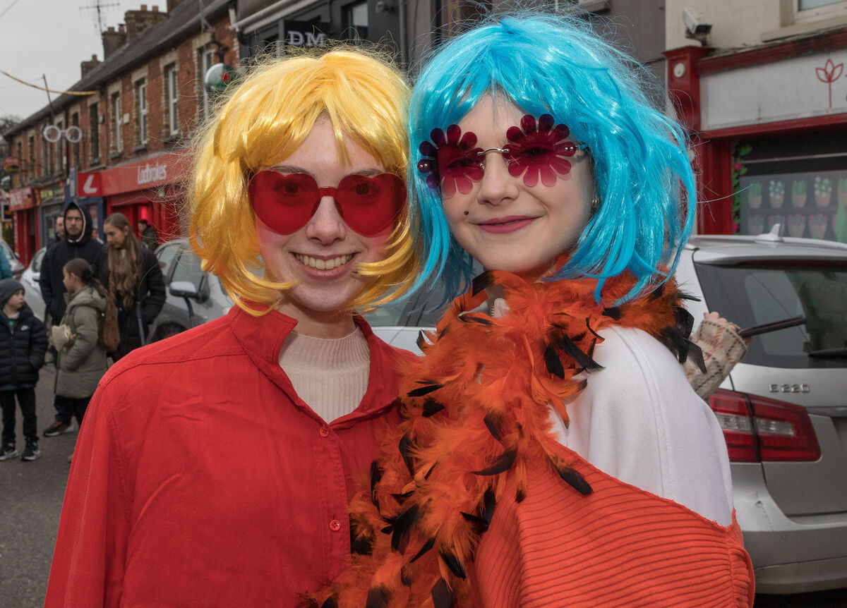 Wren Boys pose for the camera at the Wren Boys Street Festival that was held on St. Stephen's day in Carrigaline.