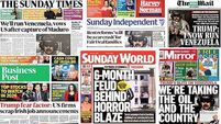 What the papers say: Sunday's front pages