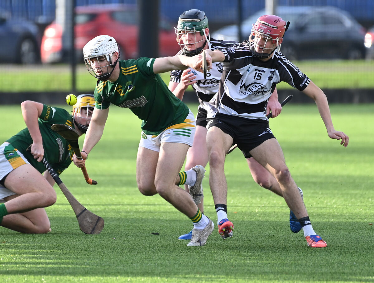 Cobh's Adam Lynch holds off Donoughmore's Kevin O'Connell. Picture; Eddie O'Hare