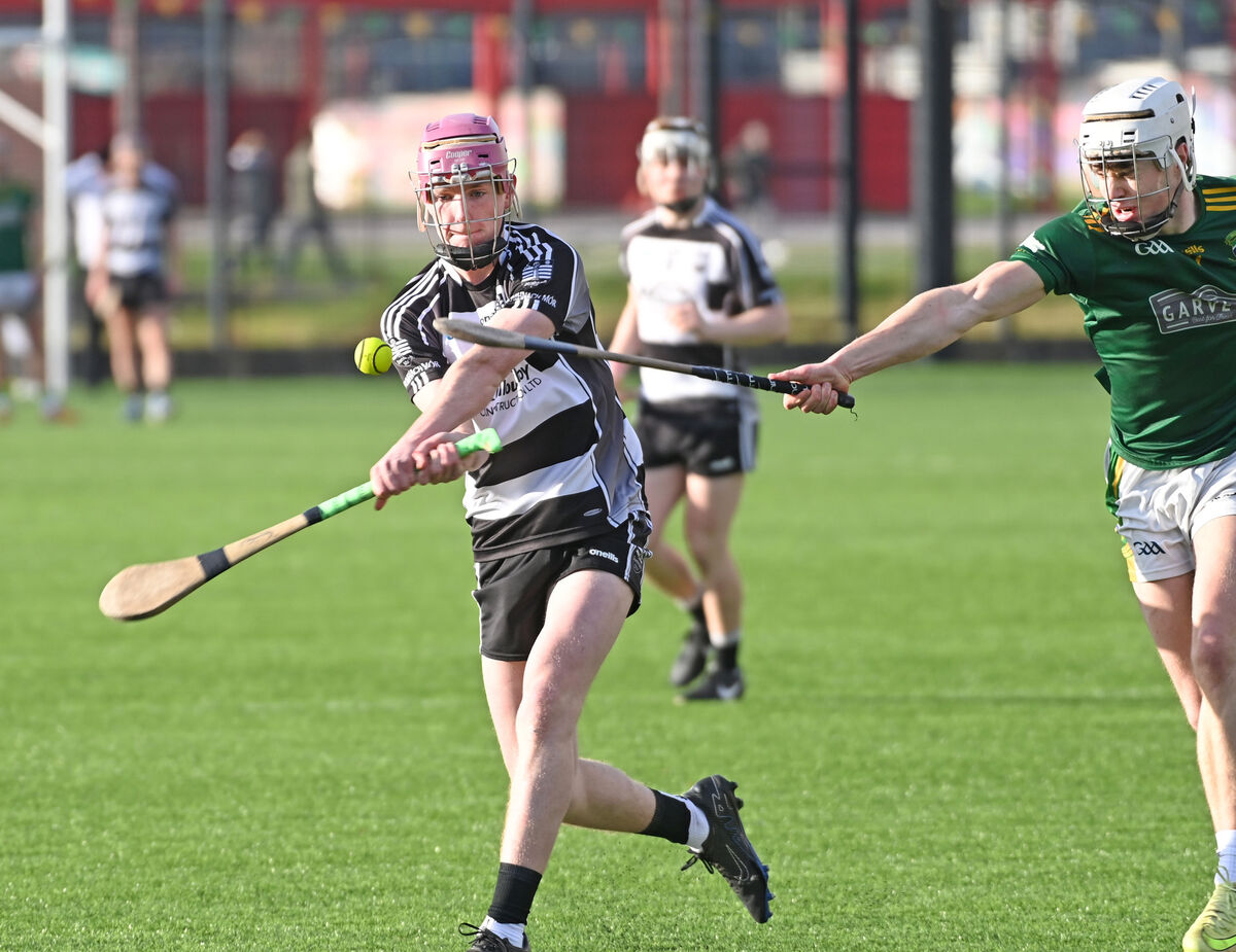 Donoughmore's Tom Murphy shoots from Cobh's Alex Finnegan. Picture; Eddie O'Hare