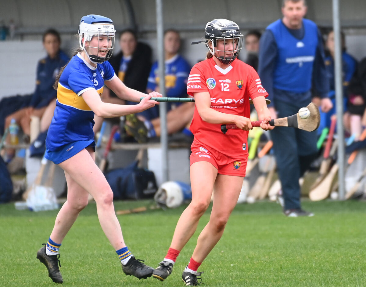 Cork's Clara Murphy in action against Tipperary's Clodagh Grimes last season. The Éire Óg player put in another impressive display for the Rebels against Clare. Picture: Eddie O'Hare