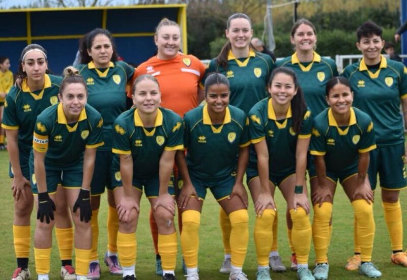 Michelle O'Driscoll, back row, third from the right with her team mates