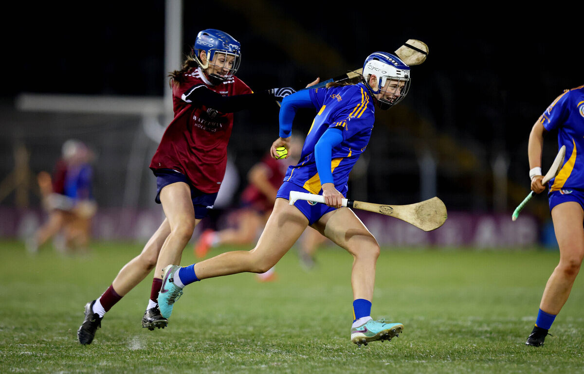 Athenry’s Eimear Keane battles Méabh Cahalane of St Finbarr's. Picture: INPHO/Ryan Byrne