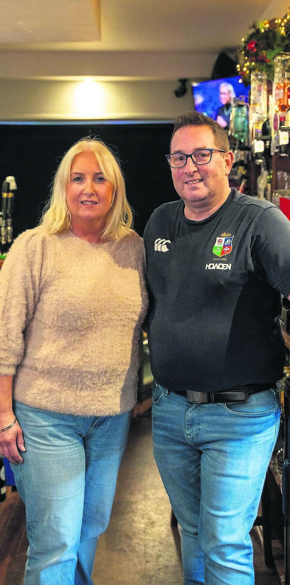 Simon and Sheila Walton behind the bar at their pub, Charlie Madden’s, in the West Cork village of Timoleague. Picture by Noel Sweeney
Simon and Sheila Walton behind the bar at their pub, Charlie Madden’s, in the West Cork village of Timoleague. Picture by Noel Sweeney
