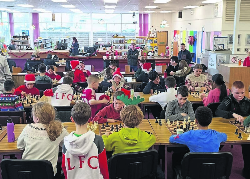 Competitors at Cork City Libraries’ third annual Festival of Chess competition, held at Mayfield Library. Competitors at Cork City Libraries’ third annual Festival of Chess competition, held at Mayfield Library.