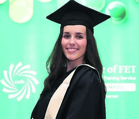 Graduate Faye Delanty at Cork College of FET Bishopstown Campus.	Picture: Jim Coughlan
                    