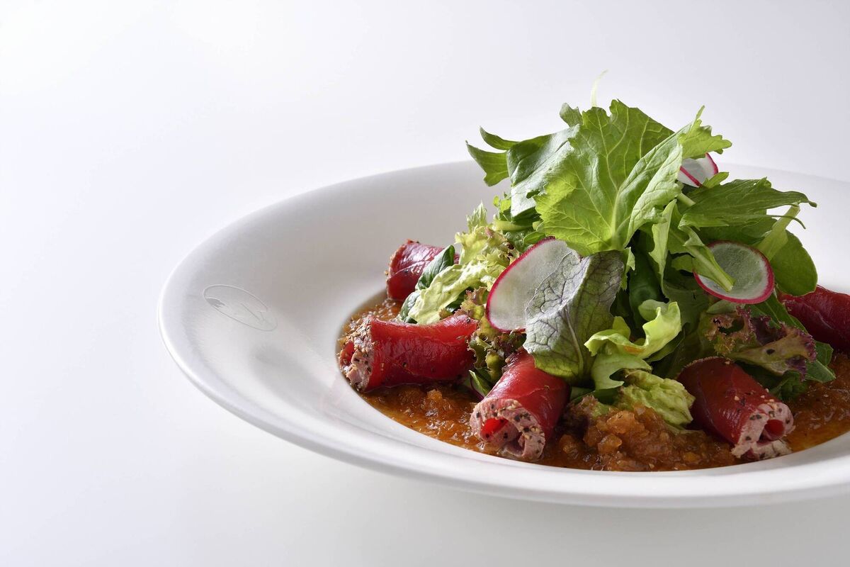 Chef Nobu's sashimi salad with Matsuhisa dressing. Picture: Nobu Hotel Portman Square/PA 