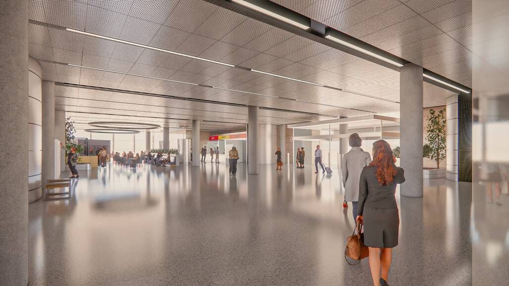 An artist's impression of the new arrivals hall at Cork Airport.