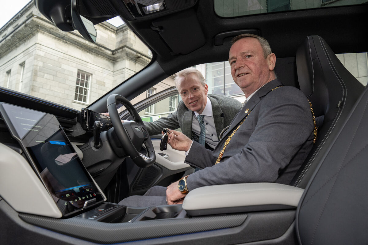 Cllr Fergal Dennehy was presented with the Ford Capri Premium by John Manning of Henry Ford &amp; Son. Picture: Brian Lougheed