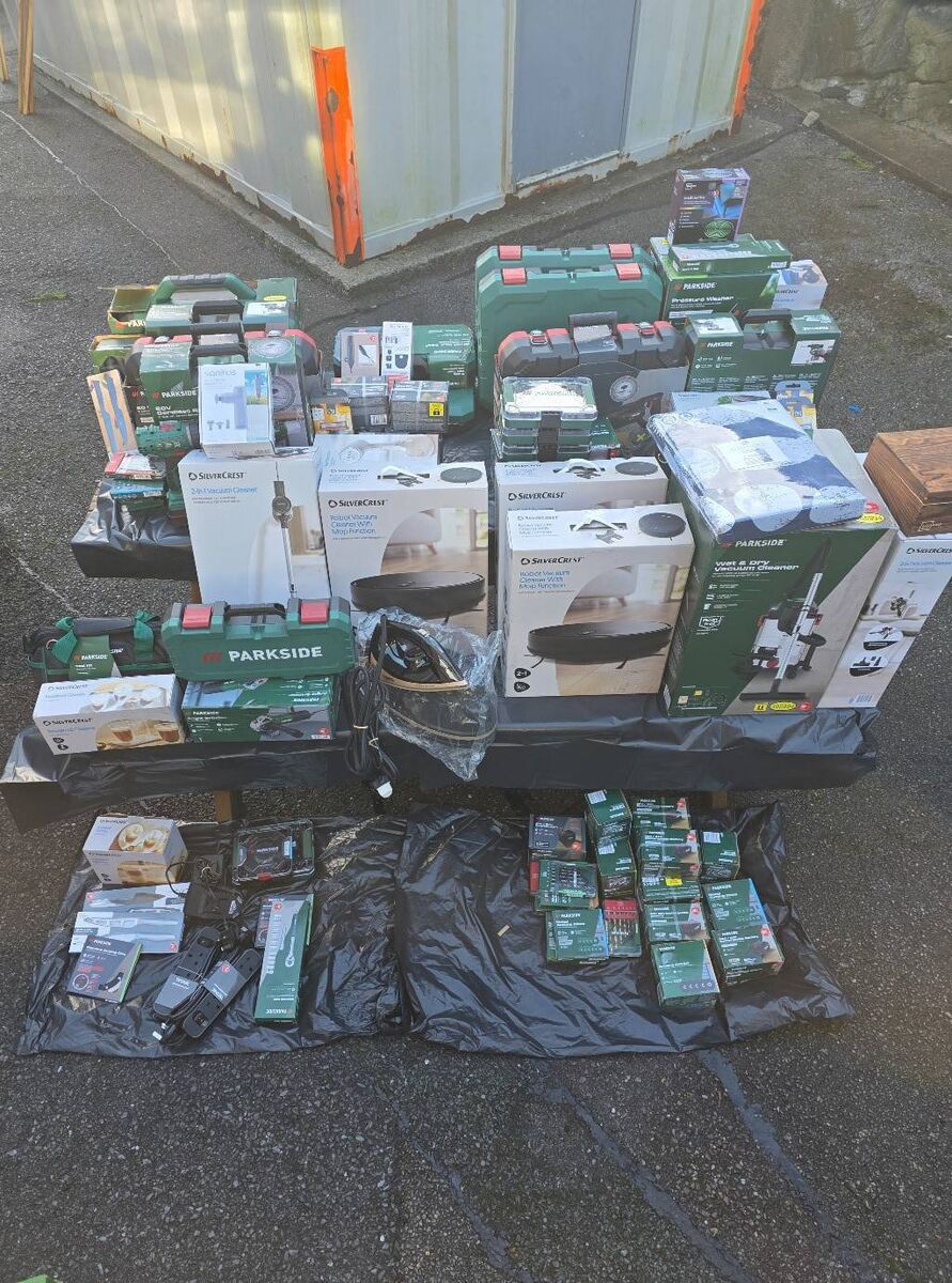Stolen goods seized by gardaí from a house in the Ballyhea area. Picture: An Garda Síochána