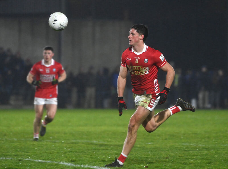  Cork midfielder Colm O'Callaghan starts an attack against Tipperary. Picture: Larry Cummins