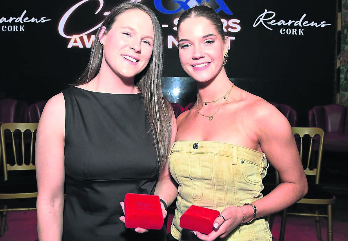 Keeva McCarthy and Orla O’Neill of St Finbarr’s camogie, winners at the Reardens GAA All-Star awards.	Picture: Eddie O’Hare
                    