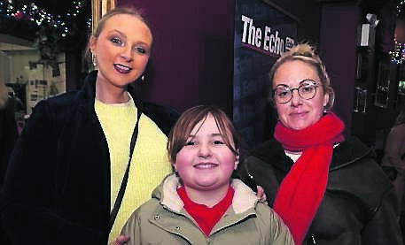Kim Maguire and Annabelle Cronin from Togher with Christina O’Connell from Killeagh at ‘Cinderella’ at The Everyman.	Picture: Jim Coughlan