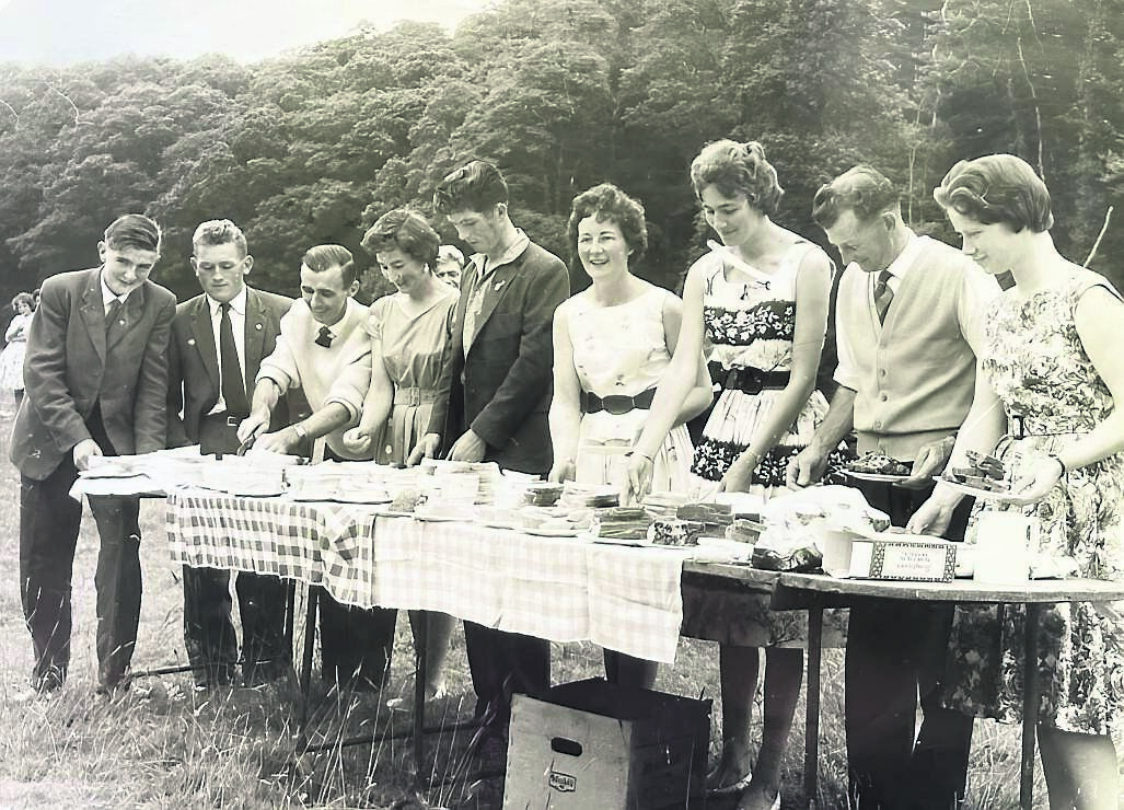 The Cork Pioneer Committee setting up the foodstuffs at an outing. Micheál Kenefick is on the far left The Cork Pioneer Committee setting up the foodstuffs at an outing. Micheál Kenefick is on the far left