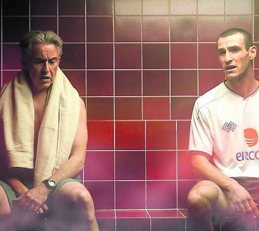 Éanna with Steve Coogan as Mick McCarthy, in Saipan. Éanna with Steve Coogan as Mick McCarthy, in Saipan.