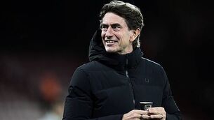 Spurs boss Thomas Frank ‘didn’t notice’ he was drinking from Arsenal-branded cup