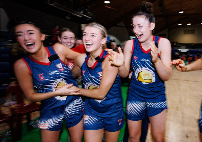 Catalyst Fr. Mathews vs Gurranabraher Credit Union Brunell: Gurranabraher Credit Union Brunell's Rebecca Sexton, Kelly Sexton and Rachel Lynch